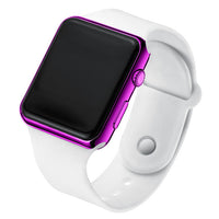 Led Electroplating Square Electronic Watch