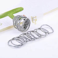 10-pack High Elastic Shiny Children's Thumb Rubber Band Gold Leaf Hair Band Accessories