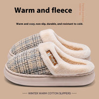 Women's Thick Bottom Non Slip Cotton Slippers
