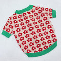 Sweater Small Flower Cardigan Buttons