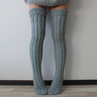 Twist Over The Knee Stockings Bunching Socks Women