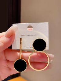 Trendy Geometric Asymmetrical Earrings