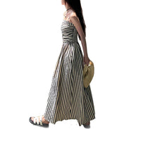 Summer New Striped Strap Dress Women's Elegant