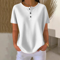 Summer New Solid Color Pullover Loose Top