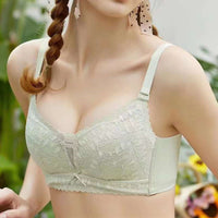 Lace Thin Underwear Three Breasted Wireless Bra