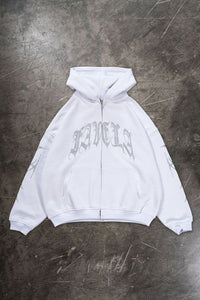 Men's Letter Bone Hooded Fashion Sweater