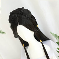 Ancient Costume Wig Female Ancient Style Han Chinese Clothing Lazy Whole Head Cover