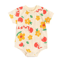 Summer Cartoon Animal Baby Onesie Short Sleeve