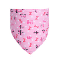 Pet Saliva Towel Scarf Love Triangle