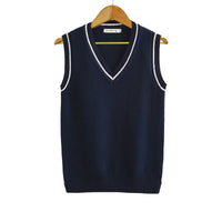 Thickened V-neck Pullover Woolen Vest Men