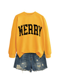 Casual Women's MERRY Letter Print Sweatshirt