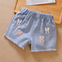 Girls' Denim Shortsversatile And Perfect For Wearing Outdoors