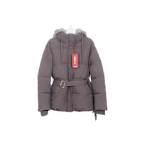 Elegant Hooded Cotton Jacket For Women