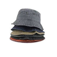 Women's Washed Denim Sun-Protective Bucket Hat