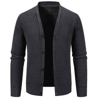 Solid Color Warm Simple Versatile Knit Sweater