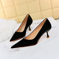 Fashion Simple Stiletto High Heel Shallow Mouth Pointed Toe All-match Women's Shoes