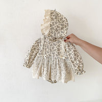 INS Spring And Autumn Baby Onesie Baby Girl Long Sleeve Lace