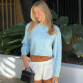 Fashionable Loose All-match Short Long-sleeved Sweater