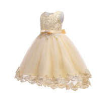 Girls Fashion Puffy Yarn Trailing Princess Dress