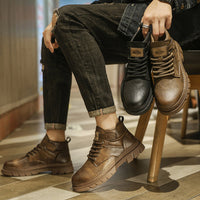 Martin Boots Men's High Top Working Wear Retro