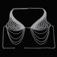 Fashion Full Diamond Nightclub Bikini Chest Chain