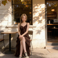 Women's Summer Irregular Flirty Long Skirt Holiday-Style Skirt