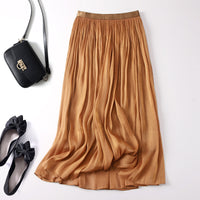 Slim Slimming Mid-length Elegant Pendant Summer Elastic Skirt