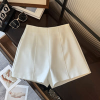 Casual Pants Minimalist Gray Suit Shorts