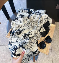 Cotton And Linen Ethnic Style Fake Sunscreen Scarf