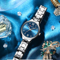 Simple Small Dial Waterproof Quartz Womens Watch