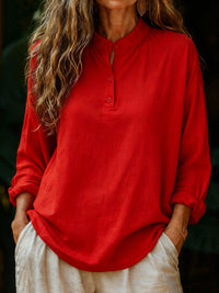Casual Loose-fitting Fashionable Long-sleeve Crew-neck Pullover Shirt