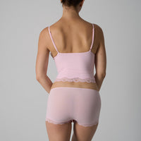 Lightweight Lace Triangle Camisole And Briefs Set With Delicate Edging