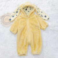 Cartoon Rabbit Baby Jumpsuit Plush Thickening