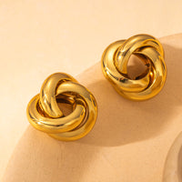 Titanium Steel Smooth-surface Earrings High-end And Subtly Luxurious For Women