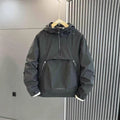Submachine Jacket With Half Zipper Pullover Hood