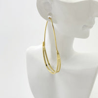 Metal-style Circular Earrings For Women