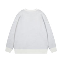 Anime Girl With Scarf Round Neck Sweater Men And Women Autumn And Winter Loose