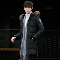 Winter Cotton-padded Coat Fleece-lined Thick Mid-length