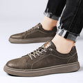 Men's Shoes Cowhide Board Shoes British Low-top