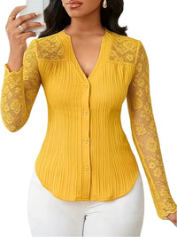 Hollow-out Long-sleeve V-neck Cardigan