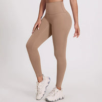 European And American Bright Yoga Pants Outer Wear Nude Feel Hip Lifting