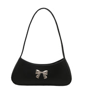 Texture Minimalist Underarm Elegant Bow Shoulder Bag