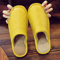 Home Leather Slippers For Men And Women