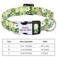 Nylon Pet Collar Personalized Customization
