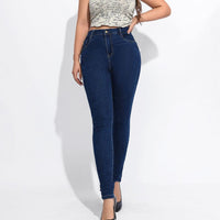 High Waist Slimming And Tight High Stretch Large Size Hip Lifting Skinny Jeans