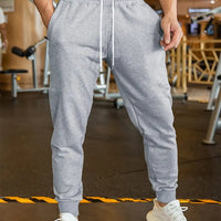 Linen Leisure Trousers Men's Elastic Lace Thin