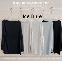 Tencel Sun-protective Tunic Loose Fit With Dropped Shoulders Casual And Slimming Slightly Sheer And Lightweight