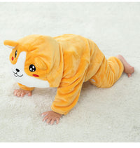 Clothes For Babies Autumn 3-year-old Baby Animal Jumpsuit Flannel Romper European And American Children's Wear