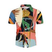 Printed Shirt Top Casual Loose Lapels Cardigan