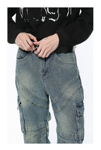 Men's Casual Design Street Washed Jeans
